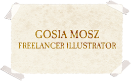 strona Gosia Mosz ilustrator freelancer